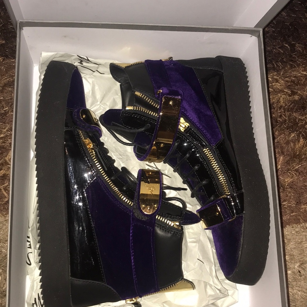Men’s Hi-top Giuseppe Zanotti-Purple Velvet
